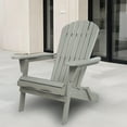 thumbnail image 2 of uhomepro Outdoor Adirondack Chairs Set of 2, Folding Fire Pit Chair, Weather Resistant Patio Lawn Chair for Outside Deck Garden Backyard Balcony, Gray B, 2 of 7