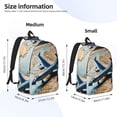 thumbnail image 2 of Disketp Airplane World Map Adventure print Canvas Backpack Lightweight Travel Daypack Student Rucksack Laptop Backpack-, 2 of 5
