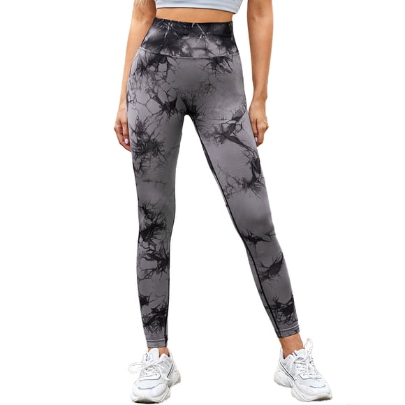 Women's Tie Dye High Waist Yoga Pants Smile Peach Butt Lift Sports Leggings Running Fitness Pants Werseon Modelo
