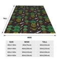thumbnail image 3 of Balery Pineapples Manta de Felpa Suave y Acogedora – Cobija de Franela Aterciopelada para Cama, Lavable y Cálida para Sofá, Mascotas, Transpirable-60"x50", 3 of 7