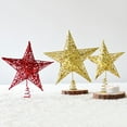 thumbnail image 5 of FUEENIRVA Tree Toppers Christmas Decorations Star 1Pcs Red Iron for Weddings and Christmas Gatherings, 5 of 8