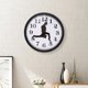 thumbnail image 4 of Reloj de pared moderno Sunnimix 10 pulgadas silencioso decorativo Negro, 4 of 8