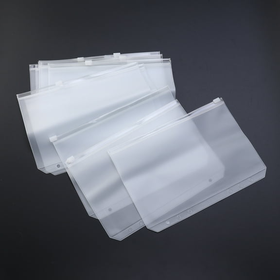 Masteelf  10 PCS A5 Zipper Bag Paper Storage Pouch Binder File Folder