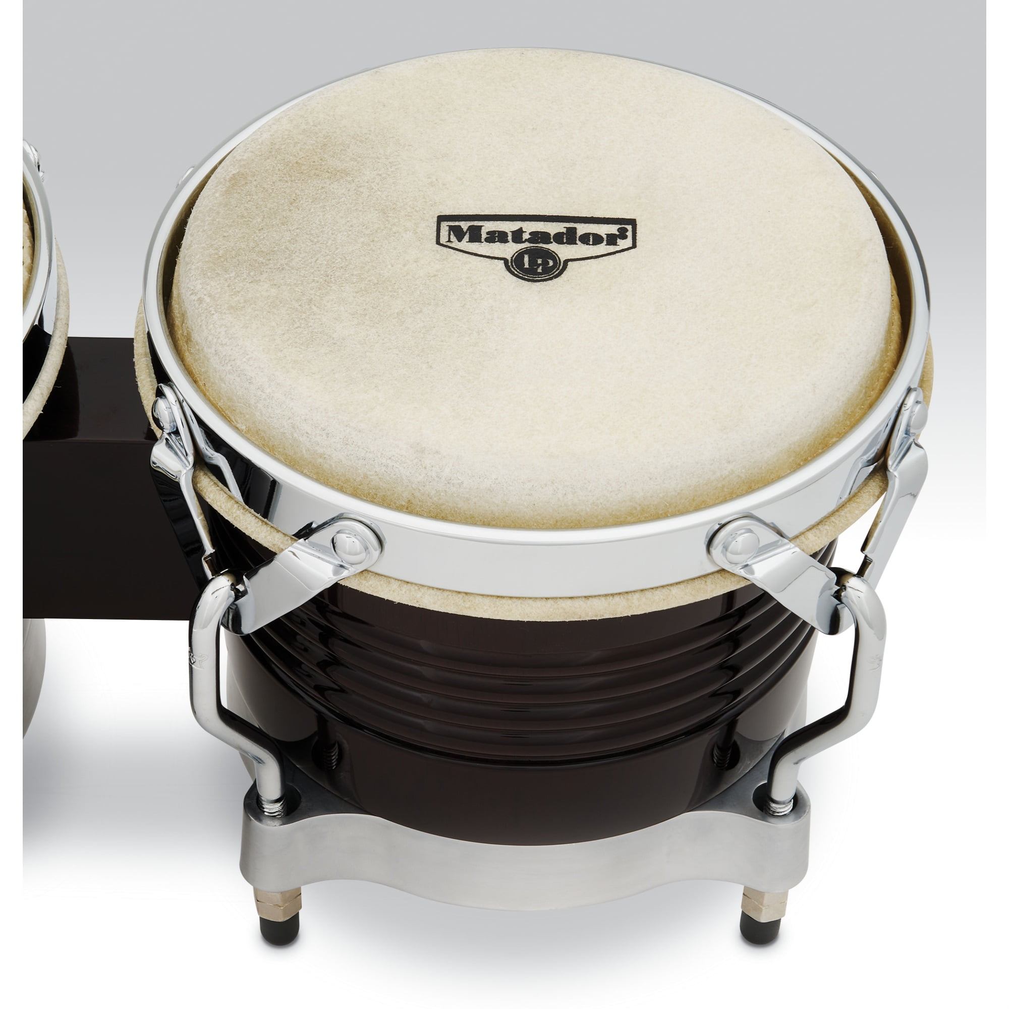 M201 Matador Wood Bongos / Dark Brown, … LP Matador M201 Bongos - Dark Brown/Chrome | Quality Sound