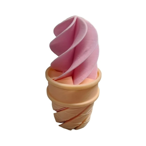 Spirale de Glace Imprimée 3D vers 2 Objets Différents Peut Librement Chanceller le Regard Jouet à Pression Douce Décoration de Bureau pour Garçons Âge 4-7 pour Enfants 2 Ans Jeux Sensoriels pour Enfants Âges 1-5 Équipement pour Enfants Science pour Bébé