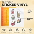 thumbnail image 2 of Papel adhesivo de vinilo imprimible HTVRONT, 100 hojas, 21,5 x 28 cm, 2 of 6
