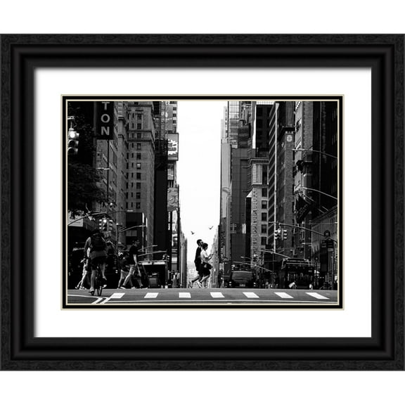 Balic Andonov, Amila 14x12 Black Ornate Wood Framed with Double Matting Museum Art Print Titled - Hot Town