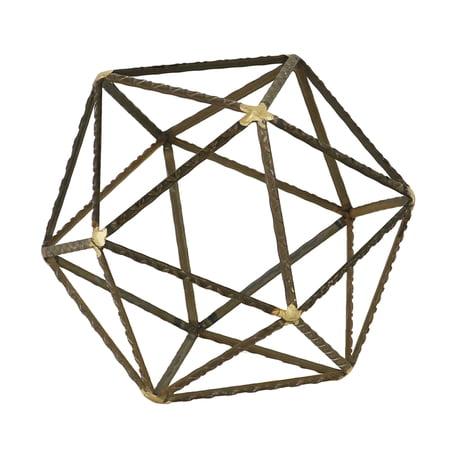 Cheungs Abstract Metal Table Decor - Brown - Large