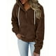 thumbnail image 5 of Sudadera de lactancia,Sudadera informal con capucha para mujer, blusa con cuello abotonado, top holgado de poliéster, abrigo cálido de manga larga para el hogar, sopatenor, 5 of 8