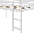thumbnail image 4 of Twin Loft Bed with Slide and Ladder for Boys and Girls, Wood Loft Bed Frame with High Safety Guard Rails, Multifunctional Design Wooden Bed Frame with Headboard and Footboard for Bedroom Dorm, 4 of 7
