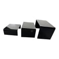 thumbnail image 4 of Abbracc 3 Pieces Acrylic Display Stand Ladder Display Riser for Doll Perfume Dessert black, 4 of 9