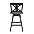 thumbnail image 4 of OakvillePark Roscoe Swivel Counter Height Barstool (Set of 2), Black/Gray, 4 of 7
