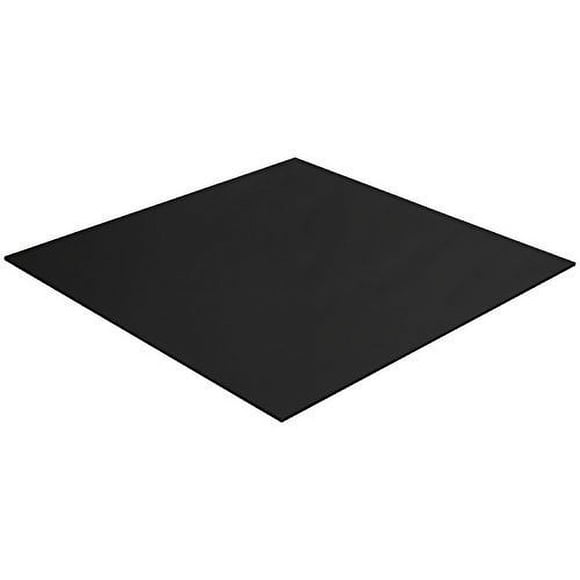 Acrylic Plexiglass Sheet 1/8” Thick Lucite Plastic Board for DIY and Art Projects, Décor and Home Improvement Weather and UV Resistant Glass Replacement 24" x 24" Pre-Cut Plexiglass Sheets(Black)