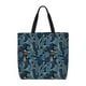 thumbnail image 1 of Fotbe Blue Leaves A Bolsa Tote con Estampado para Mujer, Bolsos con Cremallera, Bolsa de Hombro Casual de Gran Capacidad con Bolsillos Internos, 1 of 7