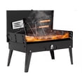 thumbnail image 1 of Parrilla Asador Plegable Con Accesorios Camping Portátil, Negro, 1 of 5