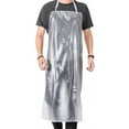 HJQEQVD Unisex 47x27.5 inch Heavy Duty Clear PVC Apron to Keep Dry and ...