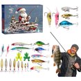 thumbnail image 1 of 2025 Calendario Adviento Pesca 24 Días Señuelos Establece Regalos para Hombres Pescadores (a), 1 of 9
