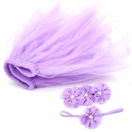

Lightweight Soft Baby Girls Skirt Newborn Skirt Non-itchy Daily Wear For Makeup Light Purple 100 Days Baby