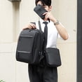 thumbnail image 3 of 16-Inch Travel Laptop Backpack Set - Multipurpose 3-Piece Backpack with Crossbody Bag for Work, School, and Outdoor Adventures, 3 of 7