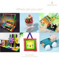 thumbnail image 3 of Colorful Popsicle Sticks Color Popsicle Sticks Natural Wood Craft Sticks Treat Sticks Wooden Popsicle Sticks for Crafter Teacher Student (6 Inch, 200 Piece, Mix Color), 3 of 5