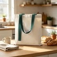thumbnail image 4 of Canvas Tote Bag for Daily Errands, Blank Polycotton Reusable Shopping Tote for Heat Transfer Customization, Lightweight Foldable Shoulder Bag for Grocery, Books, and Casual Outings, 4 of 6