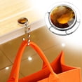 thumbnail image 2 of WHEANG Hooks for Hanging Hanging Clip Sock Holder Foldable Handbag Purse Hook Convenient Desk Hook Round Backpack Hook Student Desktop Mobile Bag Hanger One Size Brown, 2 of 9