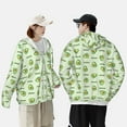 thumbnail image 6 of Fotbe Green Avocado Men's Women's UPF 50+ Sun Protection Jacket Hooded Cooling Shirt with Pockets Hiking Outdoor Performance-3X-Large, 6 of 9