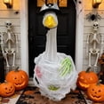 thumbnail image 6 of Halloween Porch Goose Costume Set for 17 or 23 Inches Lawn Cement Geese, Spooky Cobweb Dress with Skull Hat & Skeleton Hand Spiders Accessories, Outdoor Garden Holiday Apparel, Clothes Only, 6 of 8