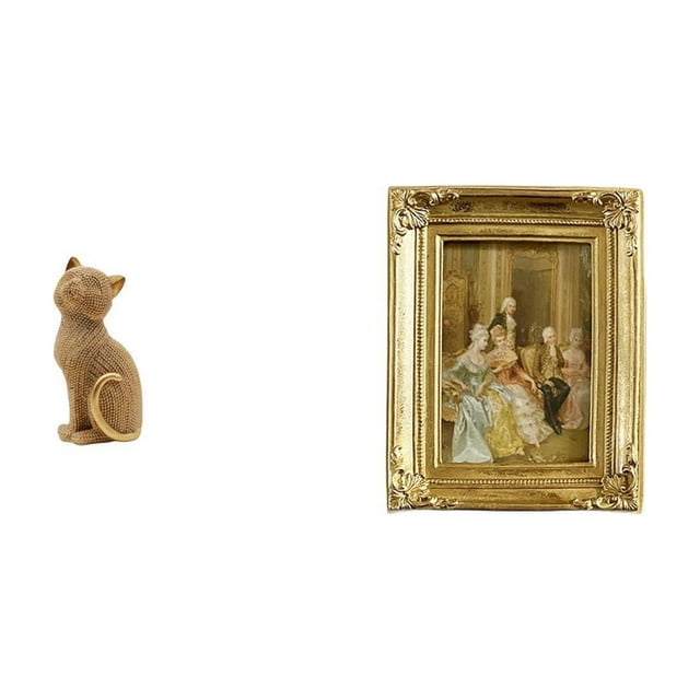 Estatua de gato, figura decorativa de escritorio, marco de fotos de resina, soporte para fotos, colgador, exhibidor de tarjetas. Material de resina. a