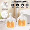 thumbnail image 3 of Dish Liquid Dispenser, 2 Pieces Bathroom Soap Dispenser, Refillable Pump Dispenser Press Type Visual Lotion Dispensing Empty Bottle (500ML), 3 of 5