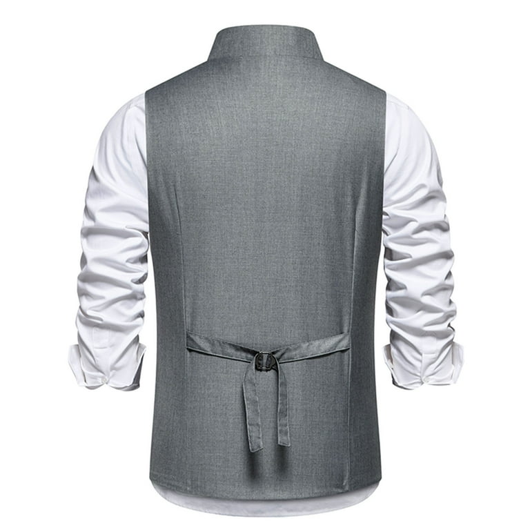 Qrkoda Men's Suit Vest Wedding Casual Dinner Waistcoat at