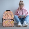 thumbnail image 2 of KUIFORTI Brown Capybara Kids Backpack Girls School Bag Comfortable Lightweight with Multiple Storage Pockets Suitable for Elementary Primary Middle, 2 of 7