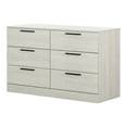 thumbnail image 2 of South Shore Step One Essential 6-Drawer Dresser for Adult, in Winter Oak, 2 of 10