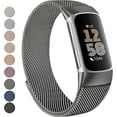 thumbnail image 1 of MYKOMI pour Fitbit Charge 6 Bracelets Femmes Hommes, Bracelet en Maille Métallique en Acier Inoxydable avec Boucle Réglable de Remplacement Compatible avec Fitbit Charge 6 Tracker D\'entraînement Physique, 1 of 8
