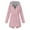 #1 Pink, variant on Lolmot Trench Coats for Women Lightweight Hooded Rain Jacket Plus Size Solid Outdoor Raincoat Windproof Waterproof Sun Protection Rushing Jacket Coats
