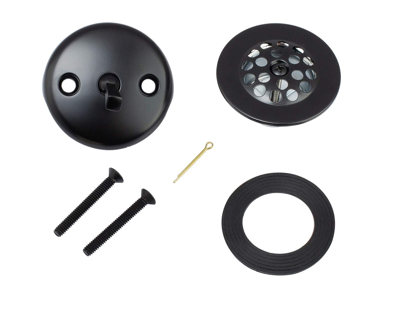 Trip Lever Tub Trim Kit Set With Trip Lever Overflow Face Plate, Trip Lever Bathtub Drain with