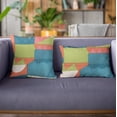 thumbnail image 3 of Plutus Brands Blue Plutus Dino Graphic Print Luxury Throw Pillow 18 in x 18in, Double Sided 18" x 18", 3 of 9