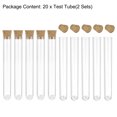 thumbnail image 5 of Uxcell 16x125mm Plastic Round Base Test Tubes with Cork Stoppers 20 Pack, 5 of 5