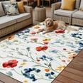 thumbnail image 2 of Fsddascl Rustic Pressed Floral Outdoor Rug for Patio/Deck/Porch, Non-Slip Large Area Rug 5 x 8 Ft, Vintage Multicolor Leaves Floral Indoor Outdoor Rugs Washable Area Rugs, Camping Rug Carpet, 2 of 5