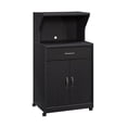 thumbnail image 4 of Sauder Microwave Kitchen Cart, Raven Oak Finish, 4 of 14