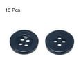 thumbnail image 3 of Uxcell Resin Sewing Buttons Round Flat 4-Hole Craft Buttons for Card Making Scrapbooking 10 Pcs Navy Blue 12.5mm, 3 of 5