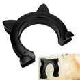 thumbnail image 3 of CatHead Shaped Plastic Cat Pass Through Door with Fish Bone Pattern, BarrierFree Design, Prevents Scratching, Suitable for Any Size Household Doors, Easy Installation,, 3 of 8
