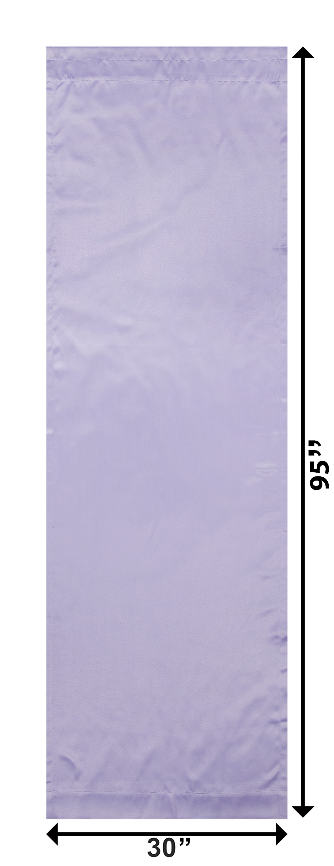 Your Zone Solid Blackout Curtain Panel Pair, Set of 2, Lilac Bud, 30" W x 95" L