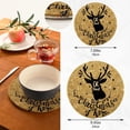thumbnail image 2 of SKYSONIC Geometric Deer Head Pot Holders Trivets, 2 Pcs Heat Resistant Trivets,Merry Christmas Xmas Cotton Thread Weave Mats for Hot Pads Pans Pot Bowl Teapot for Kitchen Decor, 2 of 7