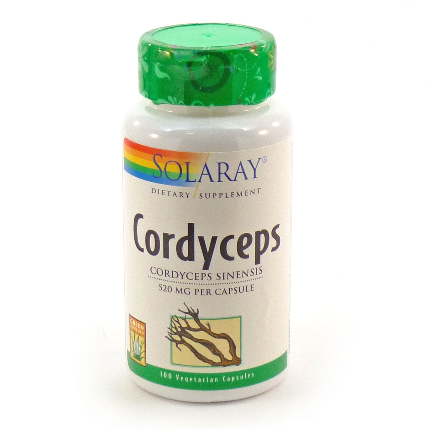 Solaray - Cordyceps 520 mg. - 100 Vegetarian Capsules