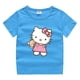 thumbnail image 5 of Camiseta de Hello Kitty para niños, ropa transpirable de verano de algodón de manga corta con cuello redondo y media manga con dibujos animados, 5 of 5