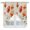 Orange SpringGreen Beige, variant on Swag Valance Curtains for Windows, Orange Red Flowers Light Filtering Kitchen Curtains with Rod Pocket, Watercolor Rustic Pastoral Botanical Window Treatment Valances for Living Room, 36x36 - 2 PCS