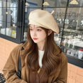 thumbnail image 6 of Knitted Berets for Women French Beret Hats for Women Trendy Painter Cap Beanies Warm Fall Winter Hat Tea Party, 6 of 7