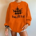 thumbnail image 4 of DPTALR T-shirt à Manches Longues en Molleton Imprimé L'action de Grâce Ample pour Femme, 4 of 9