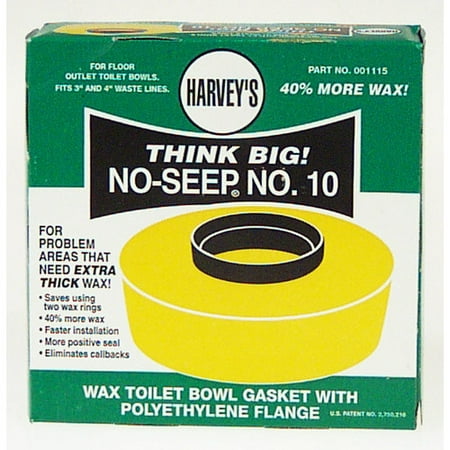 - Harvey Toilet Bowl Gasket Petroleum Wax/Polyethylene Flange 001115-24